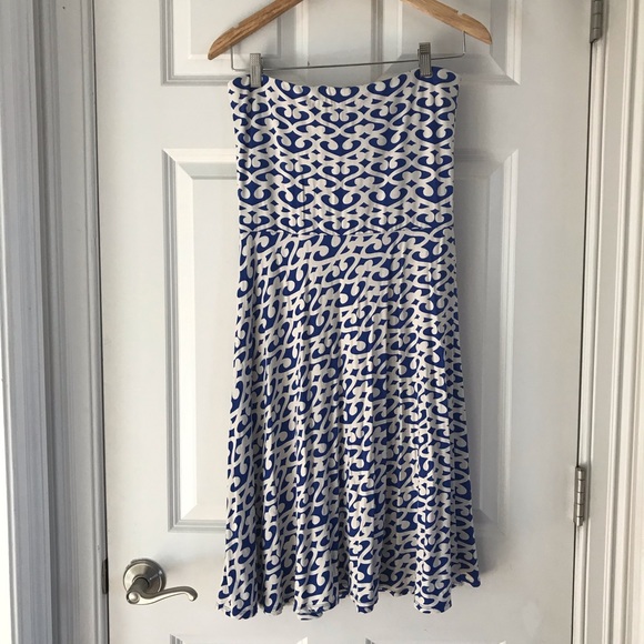 Ann Taylor blue strapless dress size small - Picture 4 of 6